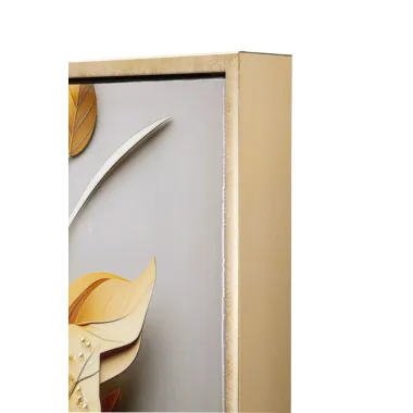 OBRAZ NA PŁÓTNIE LAKIEROWANY FLORA Z RAMĄ 42 3,5 62 cm